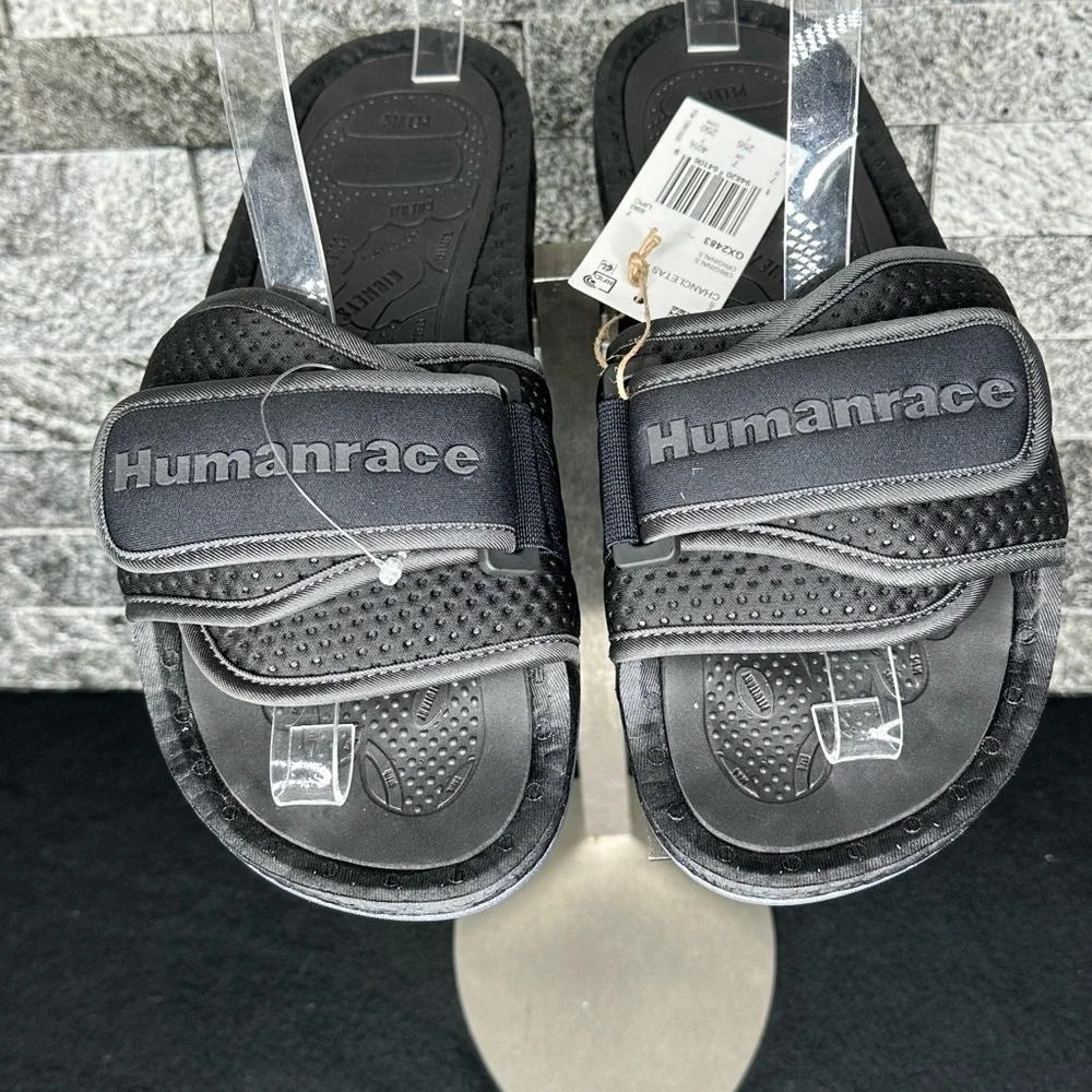 Adidas - Pharrell x Chancletas Human Race Black Future - M7W8.5
